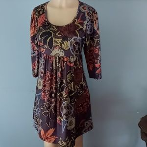 Floral Abstract Mini Dress